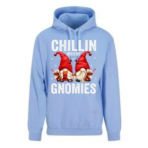 Funny Garden Gnomes For Cola Lovers Chillin With My Gnomies Meaningful Gift Unisex Surf Hoodie