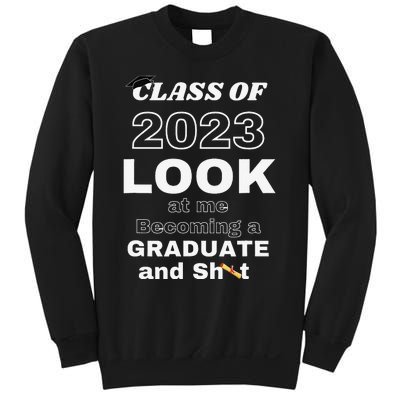 Funny Graduate Gift Look at Me Becoming a Graduate Sweatshirt