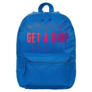 Funny Golfer Golfing Golf Get A Grip Golf Gift 16 in Basic Backpack