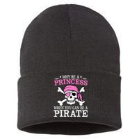 Funny Girl Gifts Why Be A Princess When You Can Be A Pirate Sustainable Knit Beanie