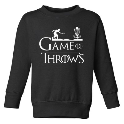 Frisbee Golf Game Of Throws Disc Golf Toddler Sweatshirt