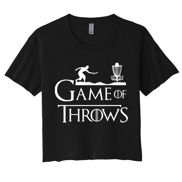 Frisbee Golf Game Of Throws Disc Golf Women's Crop Top Tee