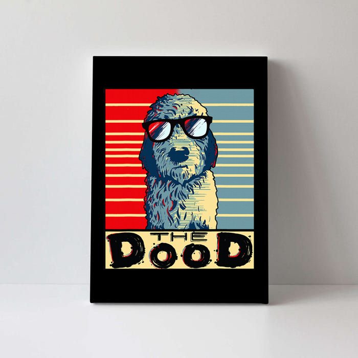 Funny Goldendoodle Gift Golden Doodle The Dood Canvas