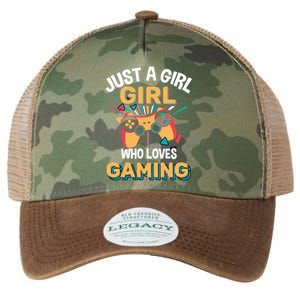 Funny Gaming Gift Just A Who Loves Gaming Gamer Geek Gift Legacy Tie Dye Trucker Hat