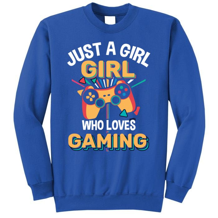 Funny Gaming Gift Just A Who Loves Gaming Gamer Geek Gift Sweatshirt