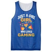 Funny Gaming Gift Just A Who Loves Gaming Gamer Geek Gift Mesh Reversible Basketball Jersey Tank