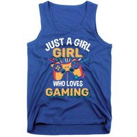 Funny Gaming Gift Just A Who Loves Gaming Gamer Geek Gift Tank Top