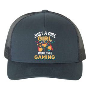 Funny Gaming Gift Just A Who Loves Gaming Gamer Geek Gift Yupoong Adult 5-Panel Trucker Hat