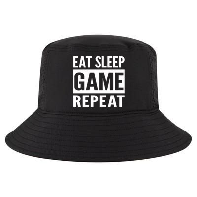 Funny Gamer Gaming Gift Eat Sleep Game Repeat Holiday Gift Cool Comfort Performance Bucket Hat