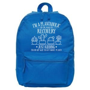 Funny Gardening Gardener Plants Lover Quote Cool Gift 16 in Basic Backpack