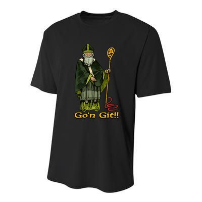 Funny Gon Git St Patrick Youth Performance Sprint T-Shirt