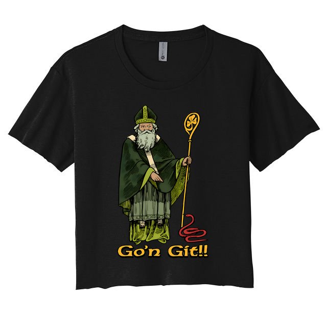 Funny Gon Git St Patrick Crop Top