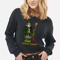 Funny Gon Git St Patrick Cropped Pullover Crew