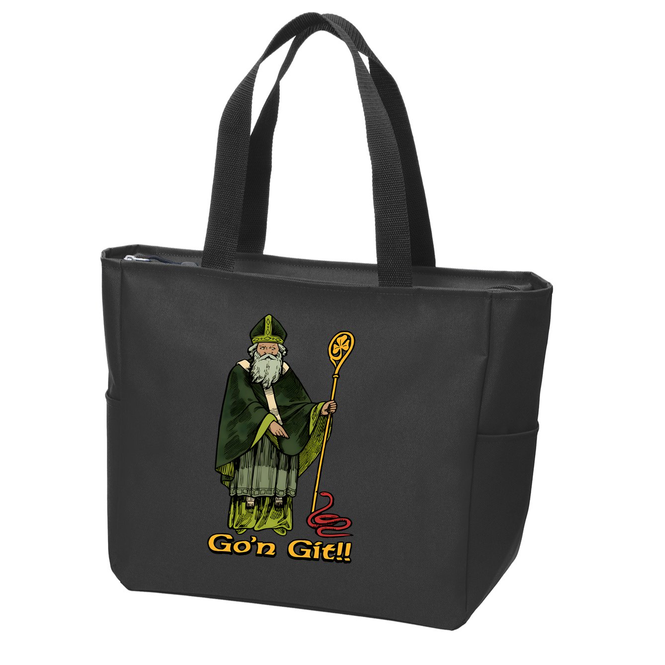 Funny Gon Git St Patrick Zip Tote Bag