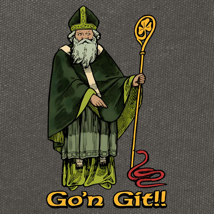 Funny Gon Git St Patrick Cotton Canvas Backpack