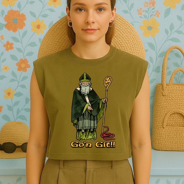 Funny Gon Git St Patrick Garment-Dyed Women's Muscle Tee