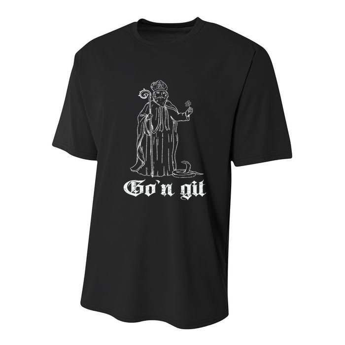 Funny Gon Git St Patrick Youth Performance Sprint T-Shirt