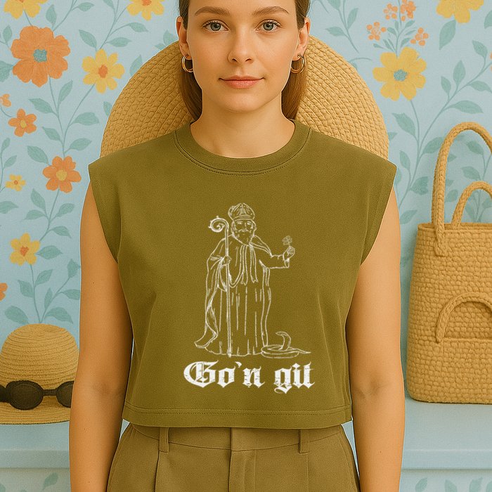 Funny Gon Git St Patrick Garment-Dyed Women's Muscle Tee