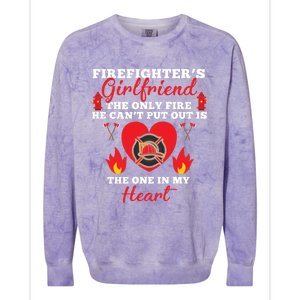 Fire Great Gift Firefighters Friend Heart Tees Gift Colorblast Crewneck Sweatshirt