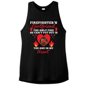 Fire Great Gift Firefighters Friend Heart Tees Gift Ladies PosiCharge Tri-Blend Wicking Tank