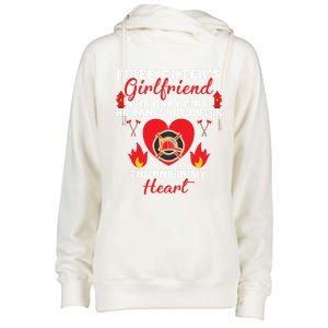 Fire Great Gift Firefighters Friend Heart Tees Gift Womens Funnel Neck Pullover Hood