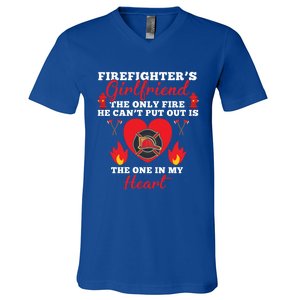 Fire Great Gift Firefighters Friend Heart Tees Gift V-Neck T-Shirt