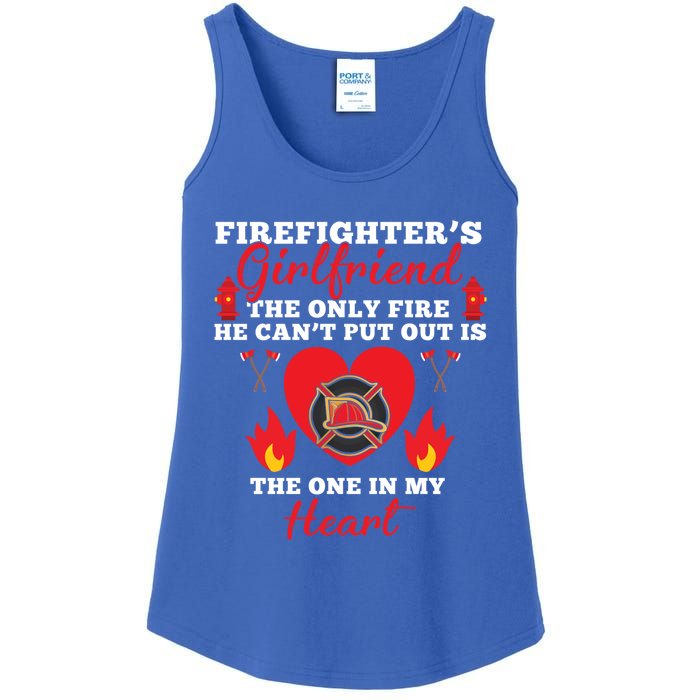 Fire Great Gift Firefighters Friend Heart Tees Gift Ladies Essential Tank