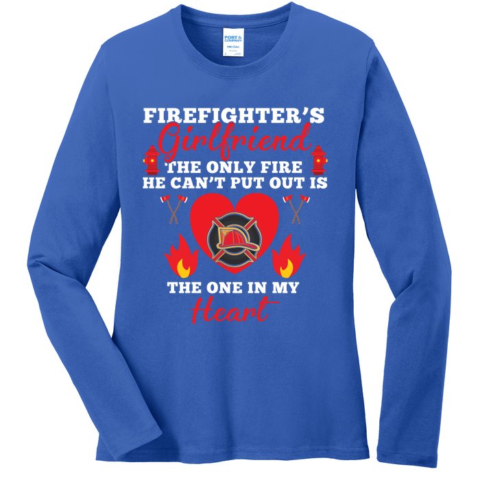 Fire Great Gift Firefighters Friend Heart Tees Gift Ladies Long Sleeve Shirt