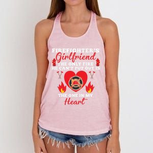 Fire Great Gift Firefighters Friend Heart Tees Gift Women's Knotted Racerback Tank