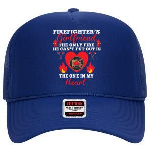 Fire Great Gift Firefighters Friend Heart Tees Gift High Crown Mesh Back Trucker Hat