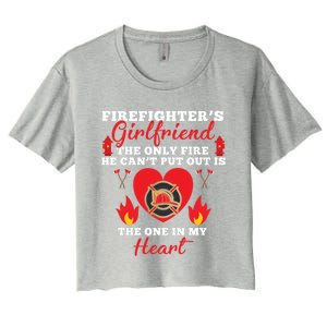 Fire Great Gift Firefighters Friend Heart Tees Gift Women's Crop Top Tee