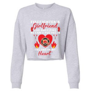 Fire Great Gift Firefighters Friend Heart Tees Gift Cropped Pullover Crew