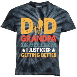 Funny Great Grandpa For Fathers Day Dad From Son Daughter Kids Tie-Dye T-Shirt