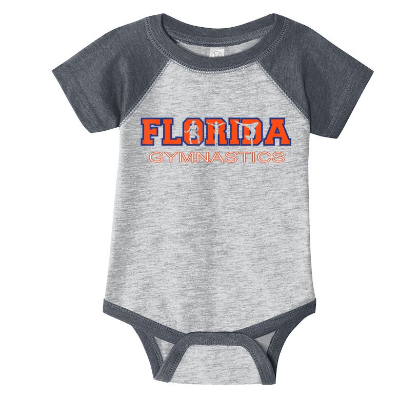 Florida Gymnastics Girls Tumbling Gear Gymnast Aerobic Dance Infant Baby Jersey Bodysuit