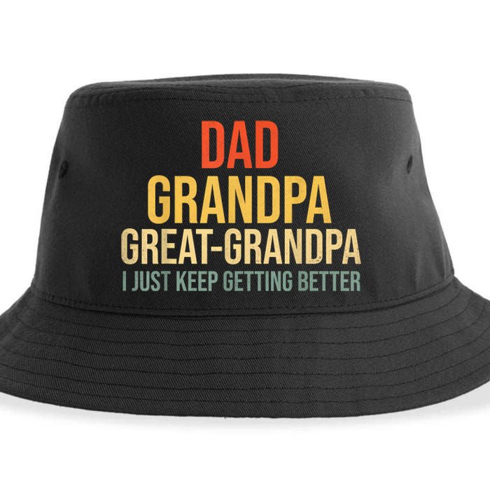 Funny Great Grandpa For Fathers Day Sustainable Bucket Hat