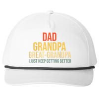 Funny Great Grandpa For Fathers Day Snapback Five-Panel Rope Hat