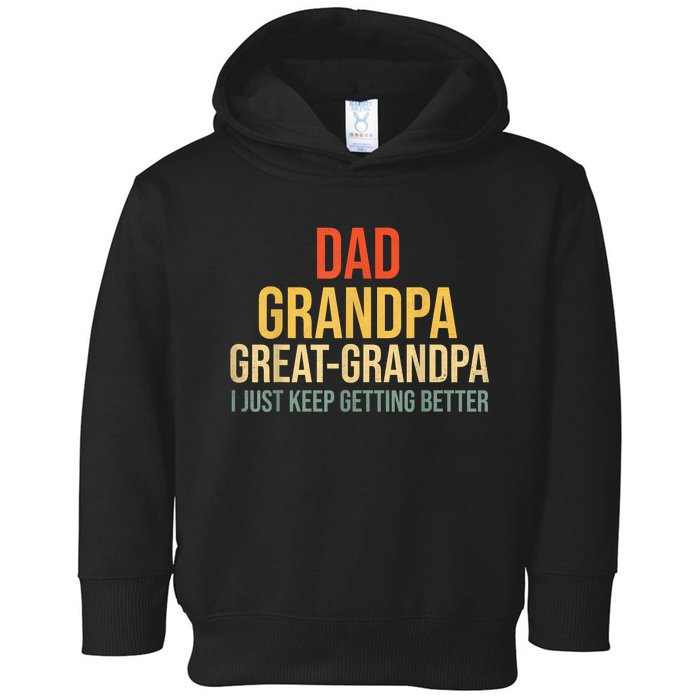 Funny Great Grandpa For Fathers Day Toddler Hoodie