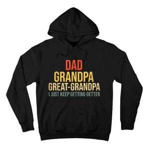 Funny Great Grandpa For Fathers Day Tall Hoodie