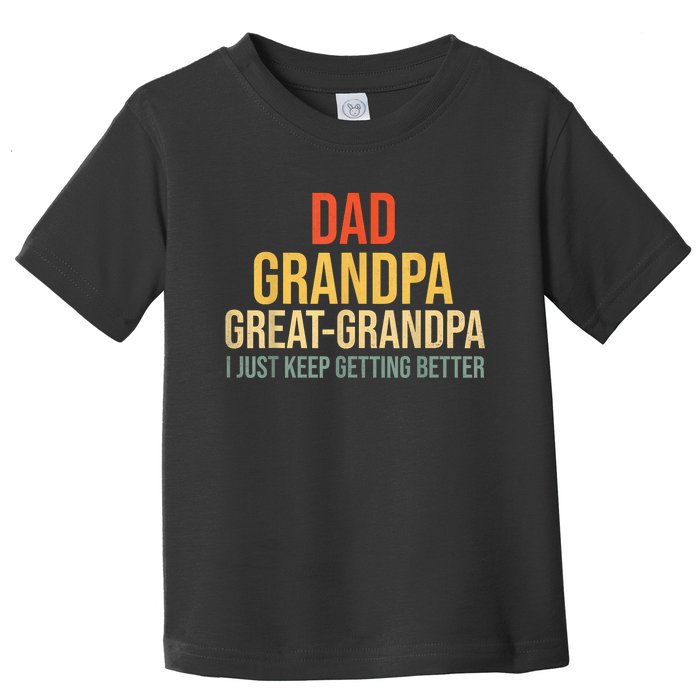 Funny Great Grandpa For Fathers Day Toddler T-Shirt