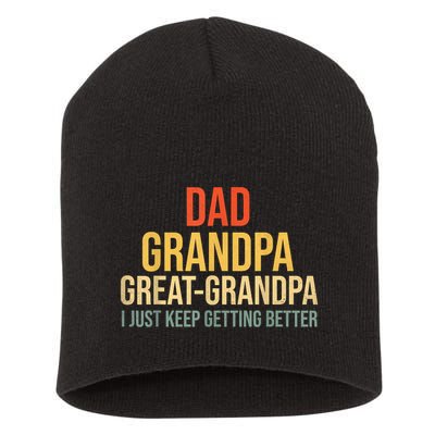 Funny Great Grandpa For Fathers Day Short Acrylic Beanie