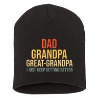 Funny Great Grandpa For Fathers Day Short Acrylic Beanie