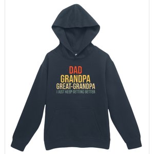 Funny Great Grandpa For Fathers Day Urban Pullover Hoodie