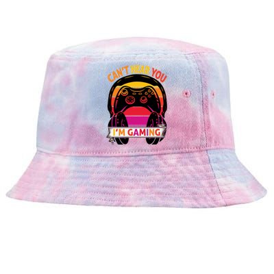 Funny Gamer Gift Headset Cant Hear You Im Gaming Gift Tie-Dyed Bucket Hat