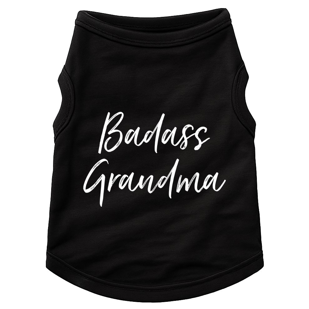 Funny Grandmother Gifts For Nana Badass Grandma Doggie Tank