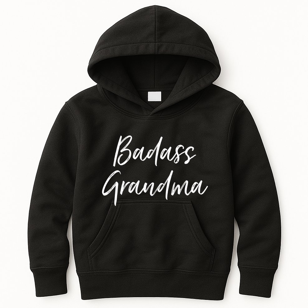 Funny Grandmother Gifts For Nana Badass Grandma Kids Hoodie