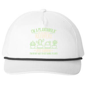 Funny Gardening Gardener Plants Lover Quote Gift Snapback Five-Panel Rope Hat