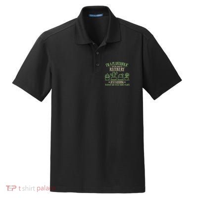 Funny Gardening Gardener Plants Lover Quote Gift Dry Zone Grid Polo