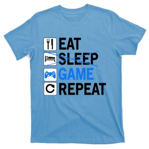 Funny Gaming Gift Eat Sleep Play Games Repeat Meaningful Gift T-Shirt