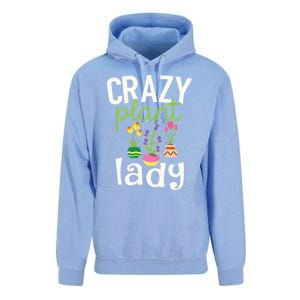 Funny Gardening Gift Crazy Plant Lady Gift Unisex Surf Hoodie