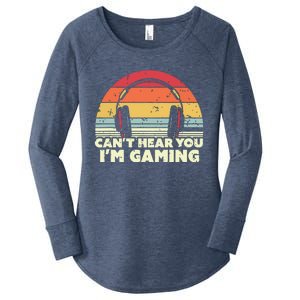 Funny Gamer Gift Idea Cant Hear You Im Gaming Women's Perfect Tri Tunic Long Sleeve Shirt